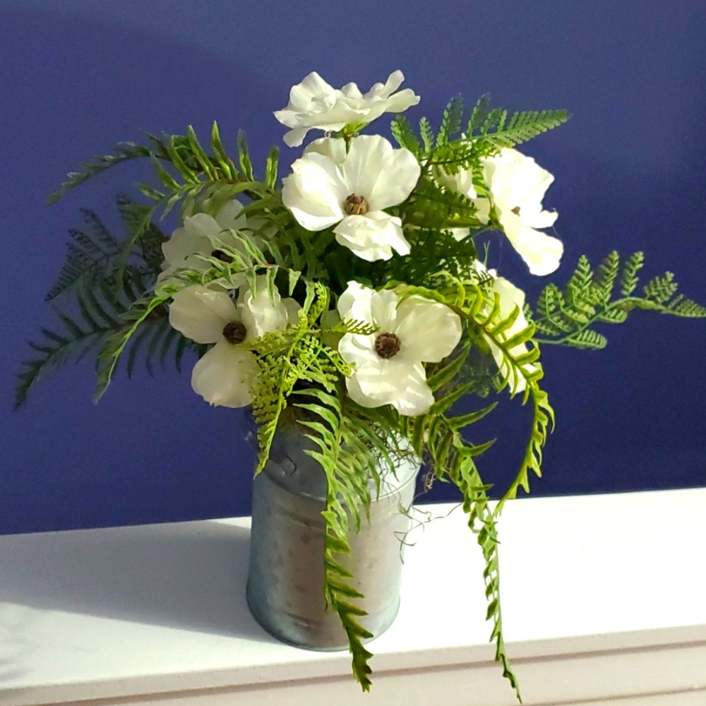 White floral arrangement!